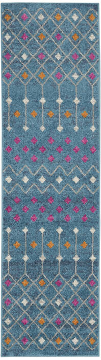 Nourison Passion Blue Runner 22 X 76 Area Rug 805-142280 Image 0