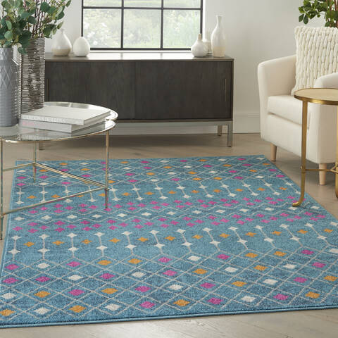 Nourison Passion Blue 53 X 73 Area Rug 805-142282 Image 3
