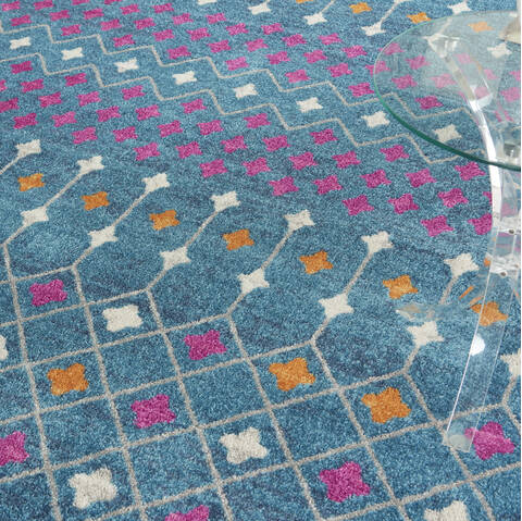 Nourison Passion Blue 80 X 100 Area Rug 805-142284 Image 4