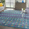 Nourison Passion Blue 80 X 100 Area Rug  805-142284 Thumb 3