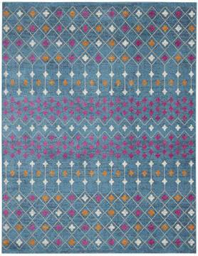 Nourison Passion Blue Rectangle 8x10 ft Polypropylene Carpet 142284