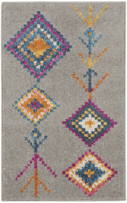 Nourison Passion Grey 110 X 210 Area Rug 805-142291 Image 0