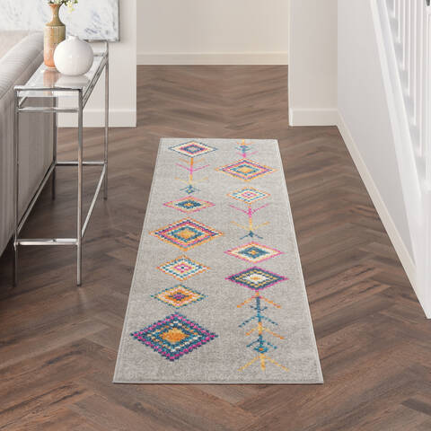 Nourison Passion Grey Runner 22 X 76 Area Rug 805-142292 Image 3