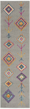 Nourison Passion Grey Runner 2'2" X 7'6" Area Rug  805-142292