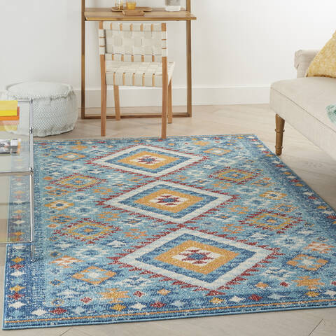 Nourison Passion Blue 53 X 73 Area Rug 805-142304 Image 3