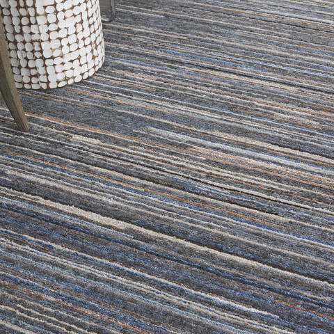 Nourison Plateau Blue 79 X 99 Area Rug 805-142309 Image 3