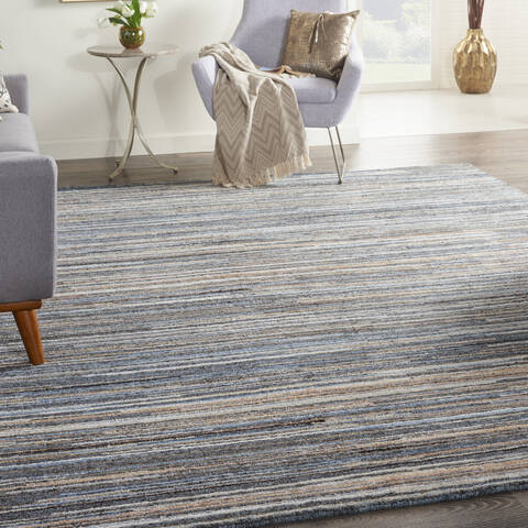 Nourison Plateau Blue 99 X 139 Area Rug 805-142311 Image 3