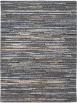 Nourison Plateau Blue Rectangle 10x14 ft Wool Carpet 142311