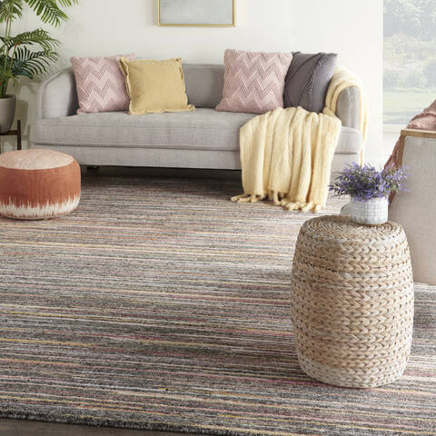 Nourison Plateau Grey 86 X 116 Area Rug 805-142315 Image 3