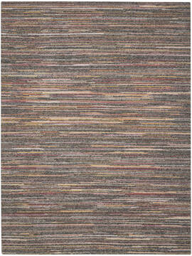 Nourison Plateau Grey Rectangle 8x11 ft Wool Carpet 142315