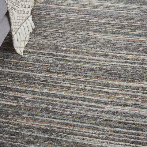 Nourison Plateau Grey 79 X 99 Area Rug 805-142319 Image 2