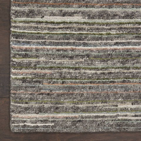 Nourison Plateau Grey 99 X 139 Area Rug  805-142321 Image 1