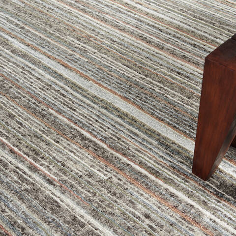 Nourison Plateau Grey 99 X 139 Area Rug  805-142321 Image 4