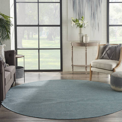 Nourison Positano Blue Round 80 X 80 Area Rug 805-142336 Image 3