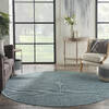 Nourison Positano Blue Round 80 X 80 Area Rug  805-142336 Thumb 3