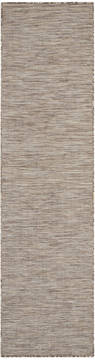Nourison Positano Beige Runner 6 to 9 ft Polypropylene Carpet 142339