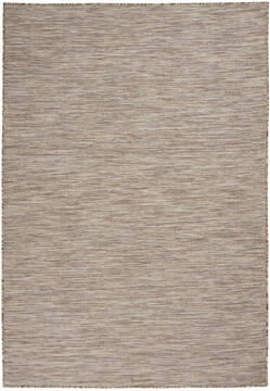 Nourison Positano Beige Rectangle 5x7 ft Polypropylene Carpet 142341