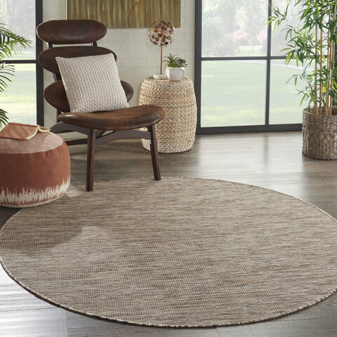 Nourison Positano Beige Round 60 X 60 Area Rug 805-142342 Image 3