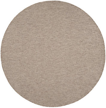 Nourison Positano Beige Round 7 to 8 ft Polypropylene Carpet 142346