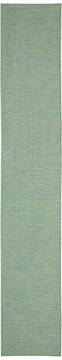 Nourison Positano Blue Runner 10 to 12 ft Polypropylene Carpet 142347
