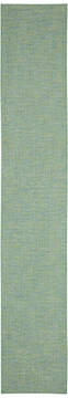 Nourison Positano Blue Runner 10 to 12 ft Polypropylene Carpet 142348