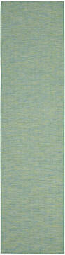 Nourison Positano Blue Runner 6 to 9 ft Polypropylene Carpet 142349