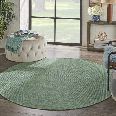 Nourison Positano Blue Round 60 X 60 Area Rug 805-142352 Image 3