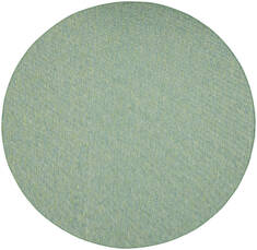 Nourison Positano Blue Round 7 to 8 ft Polypropylene Carpet 142356