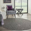 Nourison Positano Grey Round 60 X 60 Area Rug  805-142362 Thumb 3