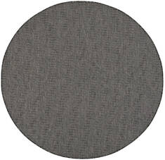 Nourison Positano Grey Round 6'0" X 6'0" Area Rug  805-142362