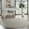 Nourison Positano Grey Round 60 X 60 Area Rug  805-142372 Thumb 3