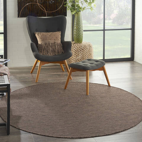 Nourison Positano Blue Round 60 X 60 Area Rug 805-142382 Image 3