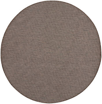 Nourison Positano Blue Round 5 to 6 ft Polypropylene Carpet 142382