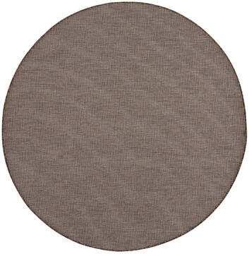 Nourison Positano Blue Round 7 to 8 ft Polypropylene Carpet 142386
