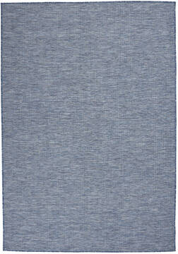 Nourison Positano Blue Rectangle 5x7 ft Polypropylene Carpet 142391