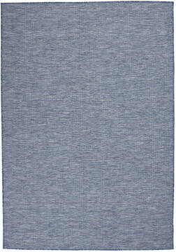 Nourison Positano Blue Rectangle 5x7 ft Polypropylene Carpet 142391
