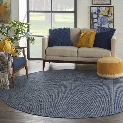Nourison Positano Blue Round 80 X 80 Area Rug 805-142396 Image 3
