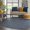 Nourison Positano Blue Round 80 X 80 Area Rug 805-142396 Thumb 3