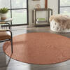Nourison Positano Blue Round 60 X 60 Area Rug 805-142402 Thumb 3