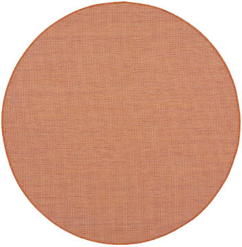 Nourison Positano Blue Round 5 to 6 ft Polypropylene Carpet 142402