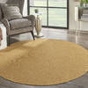 Nourison Positano Yellow Round 60 X 60 Area Rug  805-142412 Thumb 3