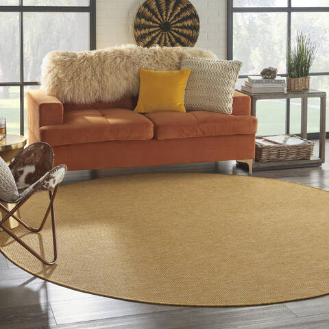 Nourison Positano Yellow Round 80 X 80 Area Rug 805-142416 Image 3
