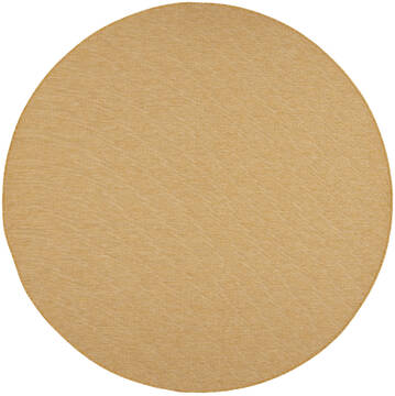 Nourison Positano Yellow Round 7 to 8 ft Polypropylene Carpet 142416