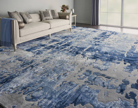Nourison Prismatic Blue 120 X 150 Area Rug 805-142425 Image 3