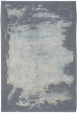 Nourison Prismatic Blue Rectangle 2x3 ft Lucxelle Carpet 142435