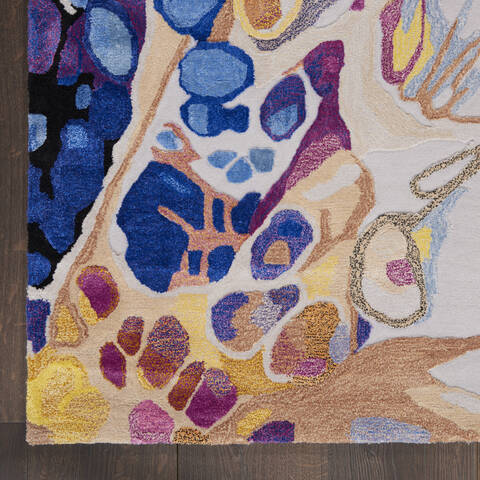 Nourison Prismatic Grey 79 X 99 Area Rug 805-142441 Image 1