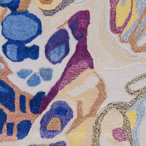 Nourison Prismatic Grey 79 X 99 Area Rug 805-142441 Image 5