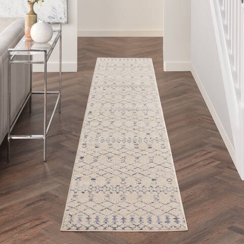 Nourison Royal Moroccan Beige Runner 23 X 120 Area Rug 805-142474 Image 3