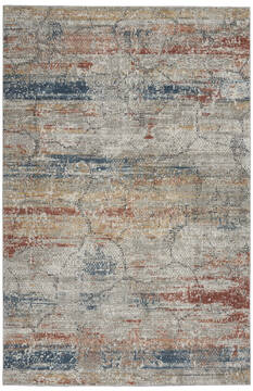 Nourison Rustic Textures Multicolor Rectangle 4x6 ft Polyester Carpet 142493