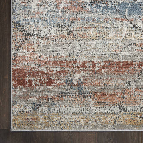 Nourison Rustic Textures Multicolor 53 X 73 Area Rug 805-142494 Image 1
